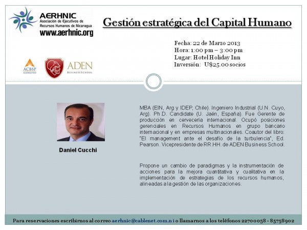 Charla "Gestión Estratégica del Capital Humano"