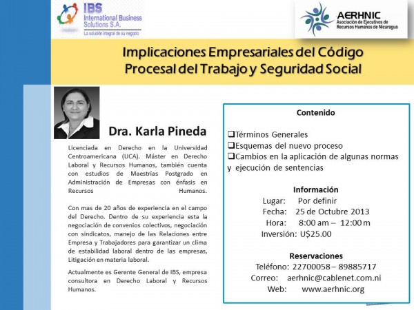 Implicaciones empresariales del código procesal del trabajo y seguridad social